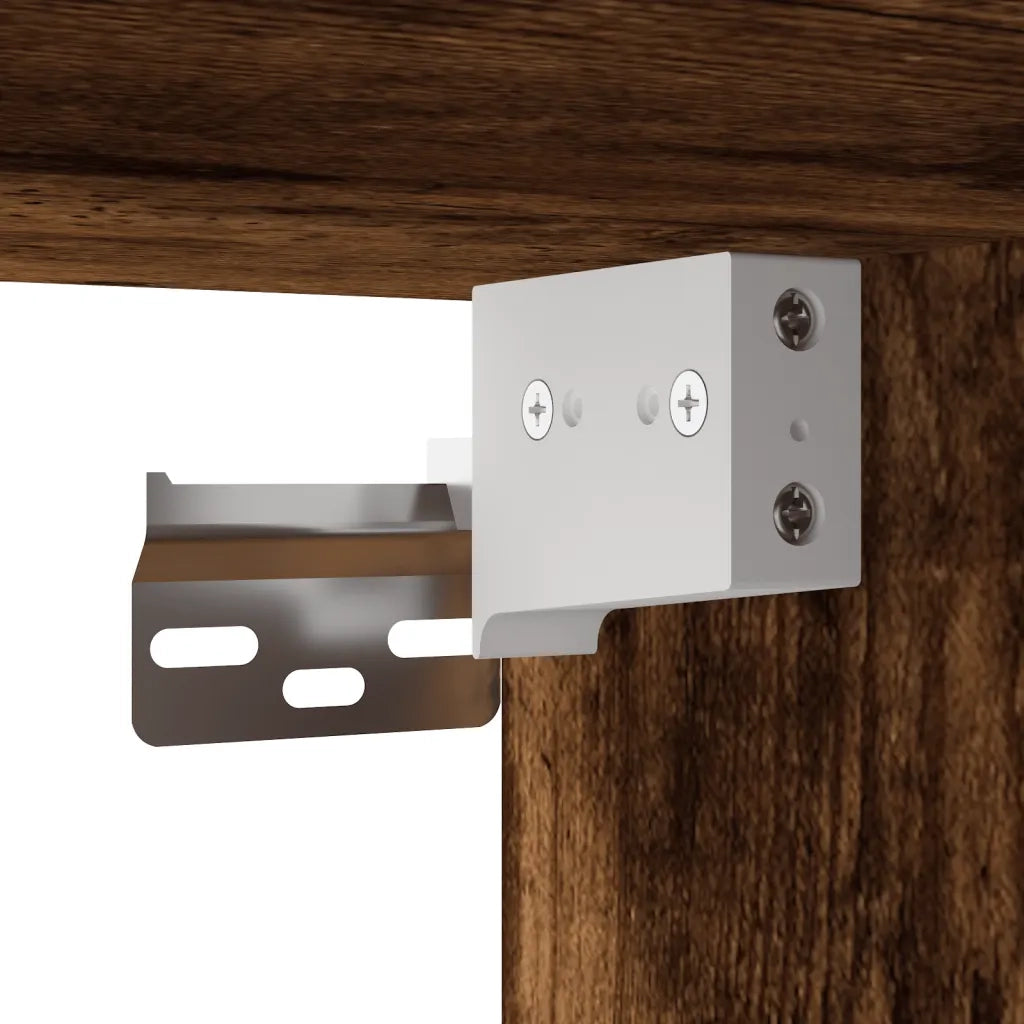 Armadietto a Muro Rovere Fumo 60x31x70 cm in Legno Multistrato 829921