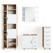 Vicco Set mobili bagno Sonoma 4 parti