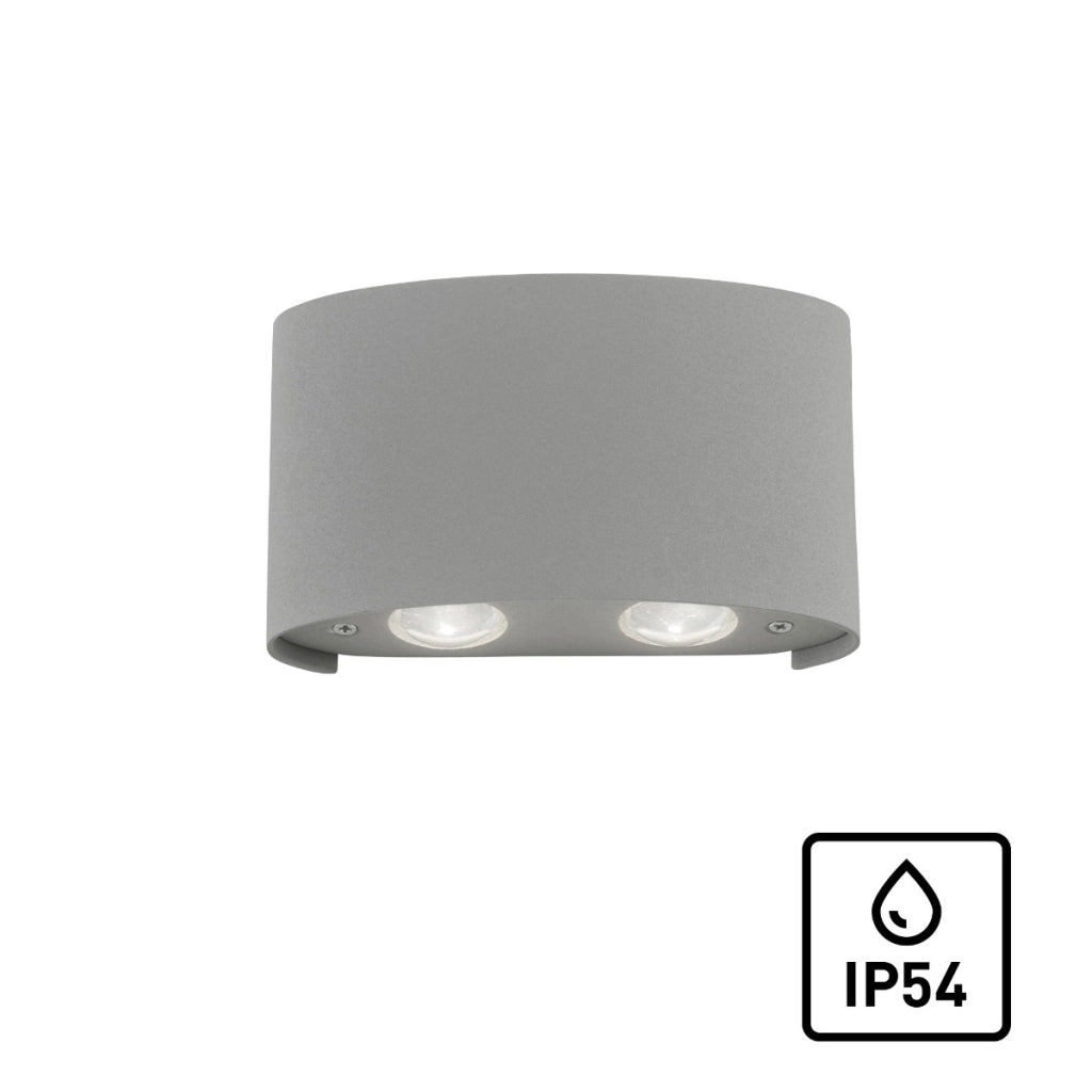 Applique esterna CARLO LED 3W 3000K argento Paul Neuhaus