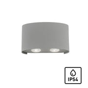 Applique esterna CARLO LED 3W 3000K argento Paul Neuhaus