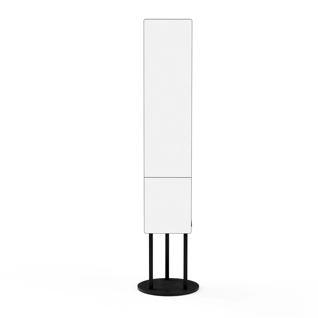 SPECCHIO girevole 135x30 cm con appendiabiti, nero