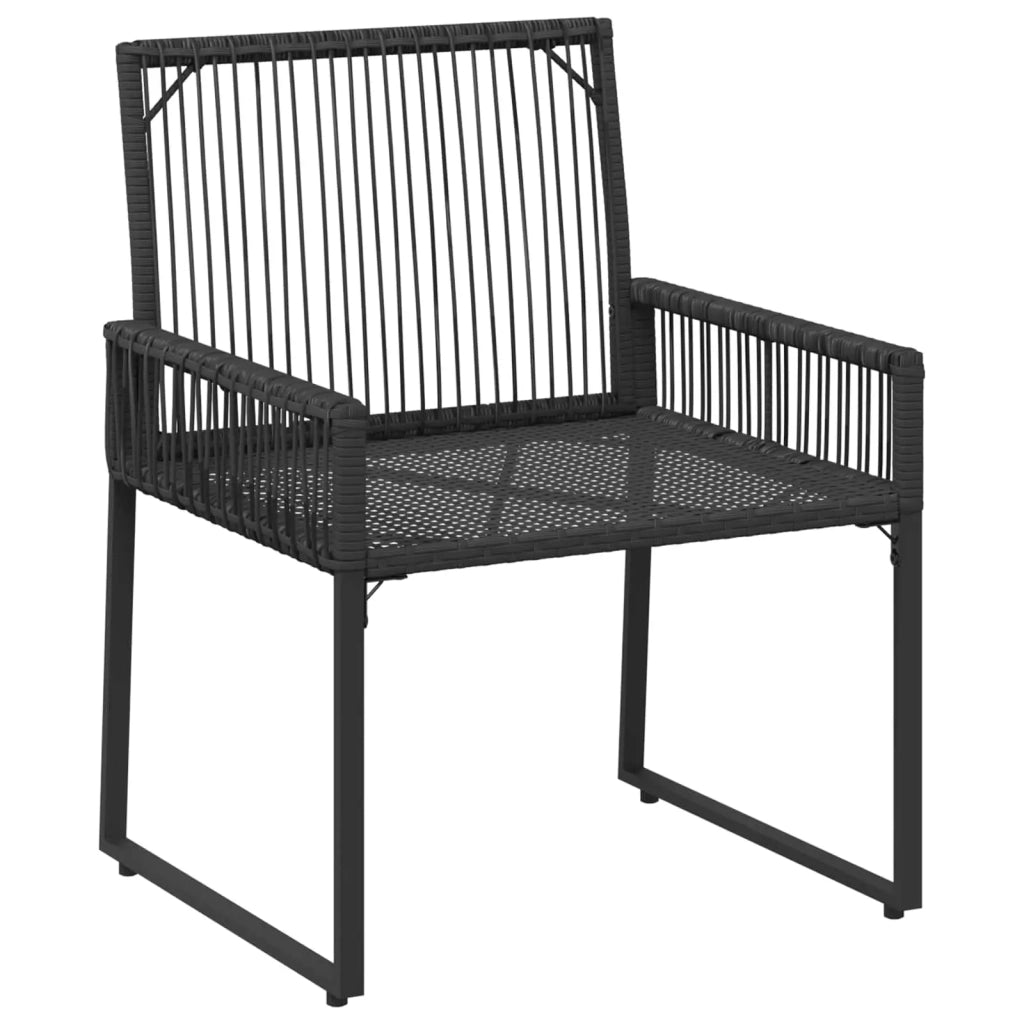 Set di Mobili da Esterno 9 pcs Nero e Turchese polyrattan 42025151