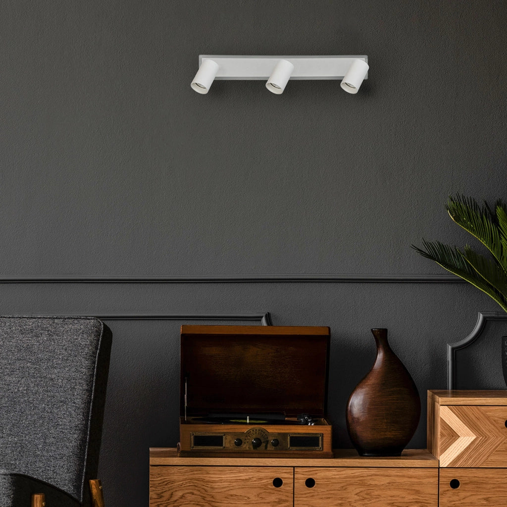 Applique moderna bianca 3xGU10 +LED CCT Parma Prestige
