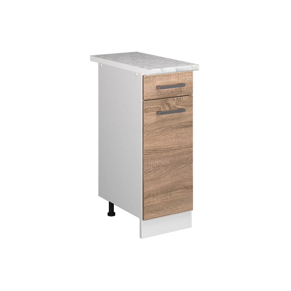 Vicco Mobiletto base per cucina Sonoma 30 cm , PL Marmo