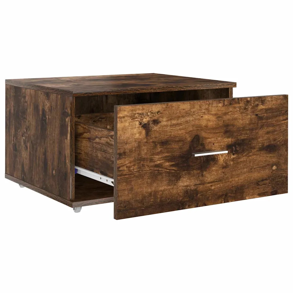 Mobile con Cassetti con ruota Rovere fumé 55 x 45 x 31 cm 869310