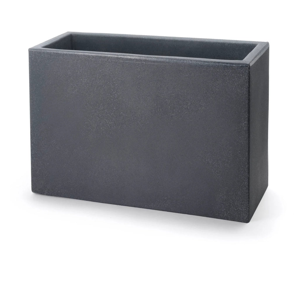Fioriera Rettangolare colore Antracite 60x24 5 CM H 24 5 mod. Schio Cassa