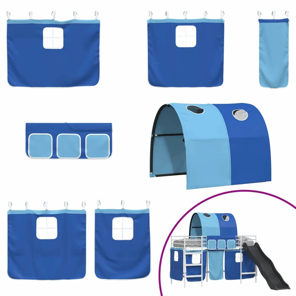 Struttura del letto loft per bambini Bianco e Blu 90 x 190 cm 42020859