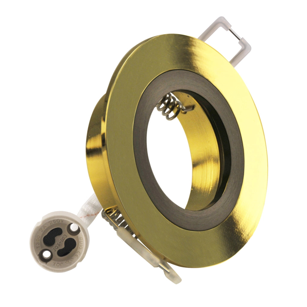 Faretto incasso tondo oro/nero GU10 FEBE Polux 323330