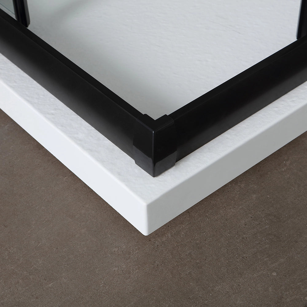 Box doccia 70x90 h190 profilo nero opaco