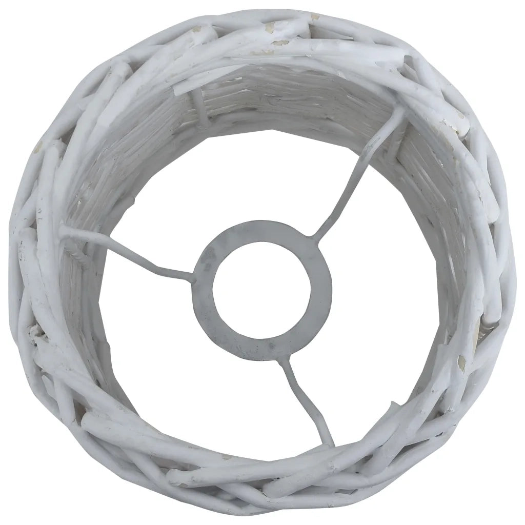 Paralume in Vimini 25x17 cm Bianco 287618