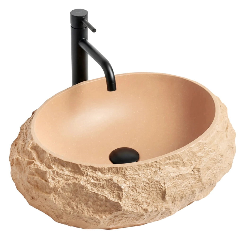 Lavabo Da Appoggio Rea Mika Light Terracotta