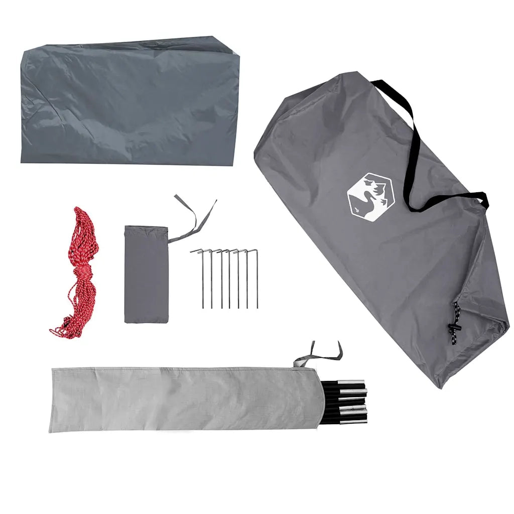 Tenda da Campeggio per Auto Grigio e Arancione Impermeabile 4009520