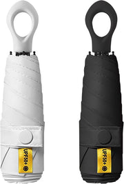 Set di 2 ombrelli resistenti alla tempesta - ultraleggeri e ripiegabili - formato mini