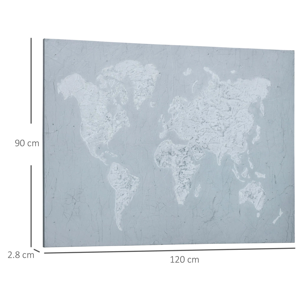Quadro su Tela 120x90 cm ¨C Minimal ¨C Grigia e Bianca