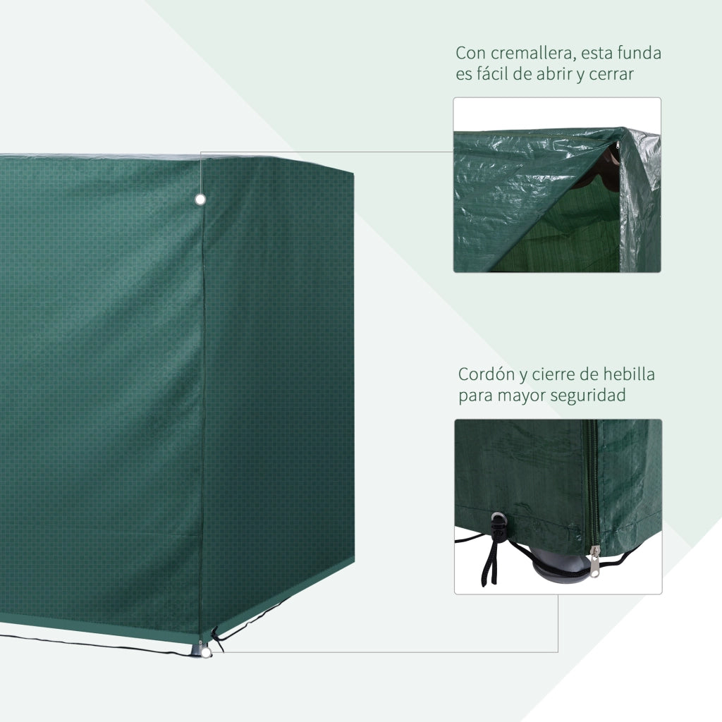 Funda per Altalena da Giardino ¨C zephmum ¨C Verde 215x155x150 cm
