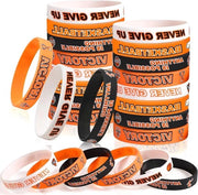 36 pezzi di bracciali di basket in silicone motivanti - decorazione e regalo per i fan di basket - bambini e adolescenti - bracciali sportivi - 236 pollici di silicone