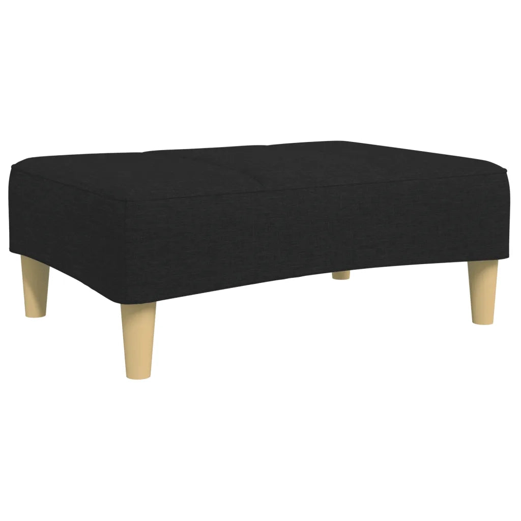Poggiapiedi Nero 77x55x31 cm in Tessuto 4007373