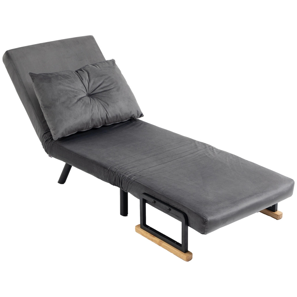 Poltrona relax ¨C Minimal ¨C Tessuto nero