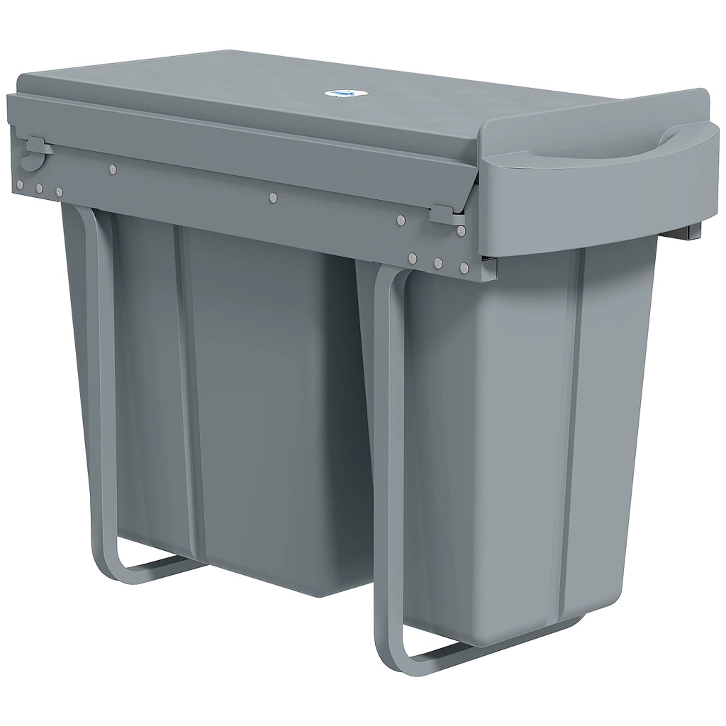 Cestino per rifiuti da cucina scorrevole ¨C Minimal ¨C grigio 52x26x40,8cm