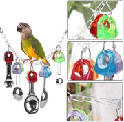 Giocattolo per Pappagallo - Materiale Sicuro - Giocattolo per Uccelli - Giocattolo da Mordere - Decorazione per l'Apprendimento - Adatto per Pappagalli - Riduce la Noia - Giocattolo per Uccelli