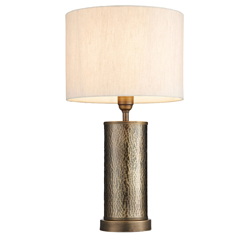 Lampada da tavolo ArtDéco Indara bronzo E27/60W Endon