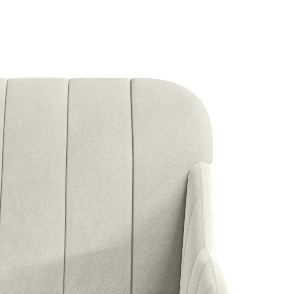 Panca Crema 110x76x80 cm in Velluto 351472