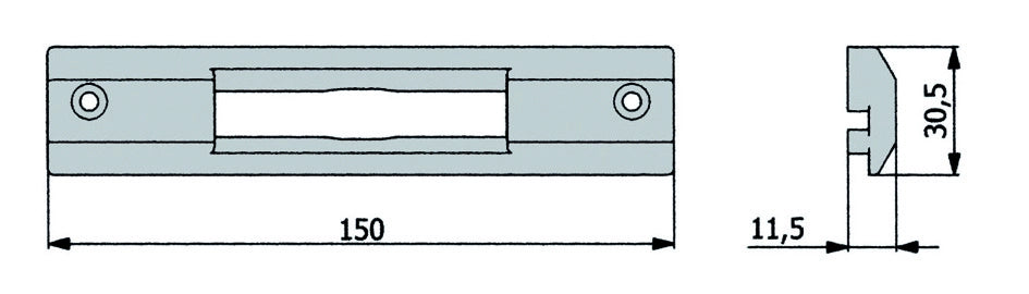 Omec CONTROPIASTRA NYLON Art. 02881 N