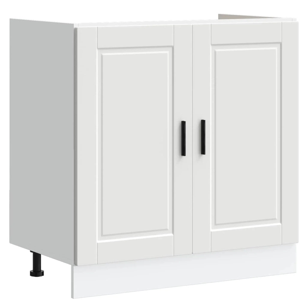 Mobiletto per Lavabo | Armadio Lavabo Porto 2 pz Bianco Legno multistrato