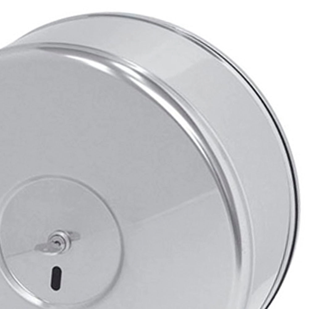 Dispenser rotolone carta igienica in inox lucido
