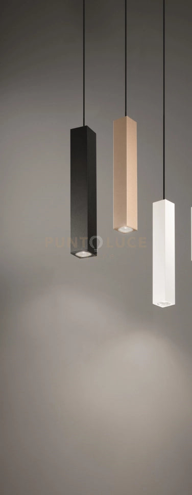 SOSPENSIONE ALOA GRANDE 1 LUCE ATTACCO GU10 BIANCO H.40CM