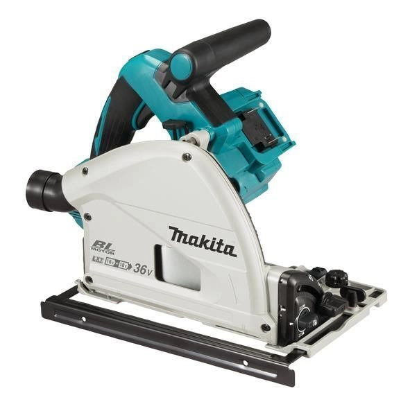 Makita DSP600ZJ Sega circolare ad immersione a batteria 36V motore brushless lama 165 mm colore Blu Nero