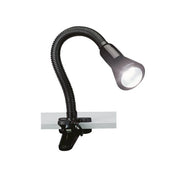 LAMPADA DA TAVOLO FLEXO H.47CM NERA A MORSETTO