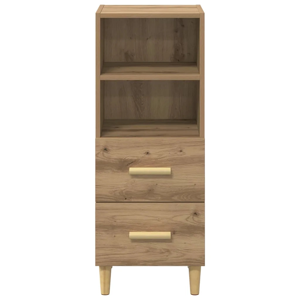 Credenza-Buffet-Armadio da cucina rovere artigianale 34 x 34,5 x 90 cm Legno multistrato 840447
