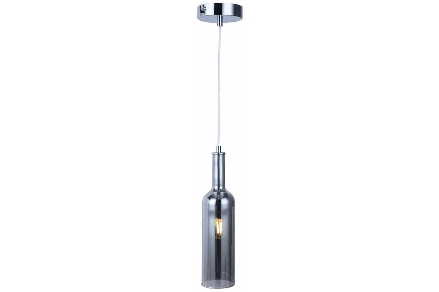 Lampada a sospensione Reality Bottle cromata E27 40W