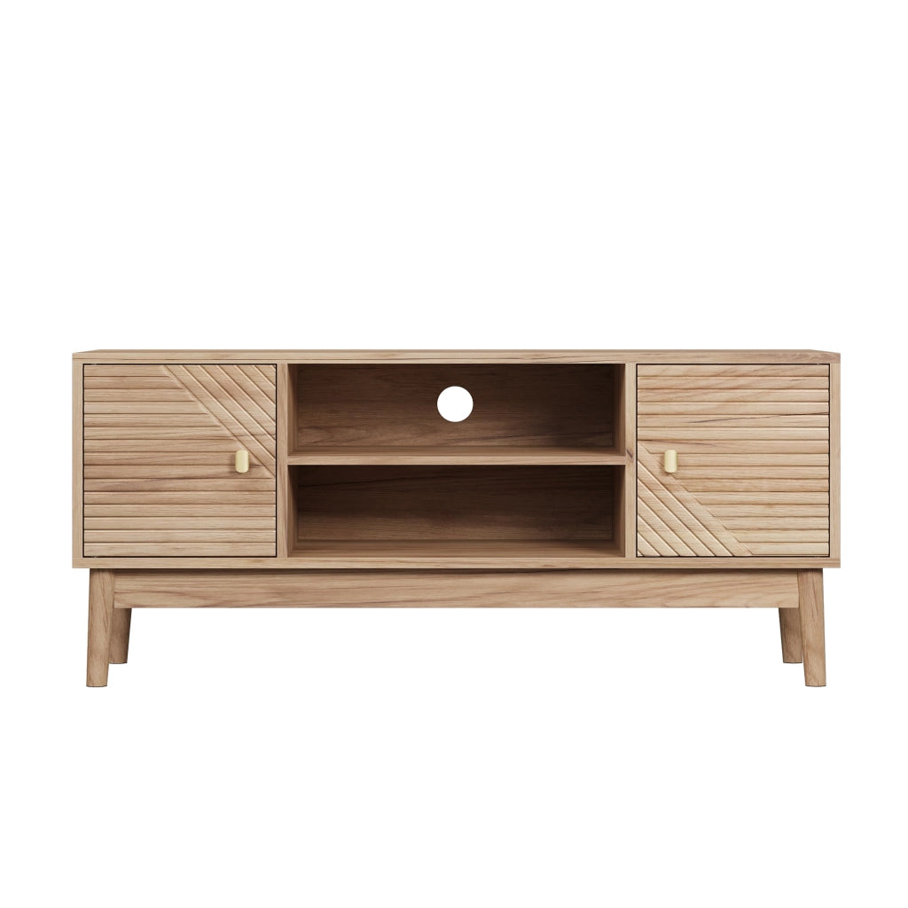 Cassettiera TV colore noce; in MDF; lunghezza 110 cm