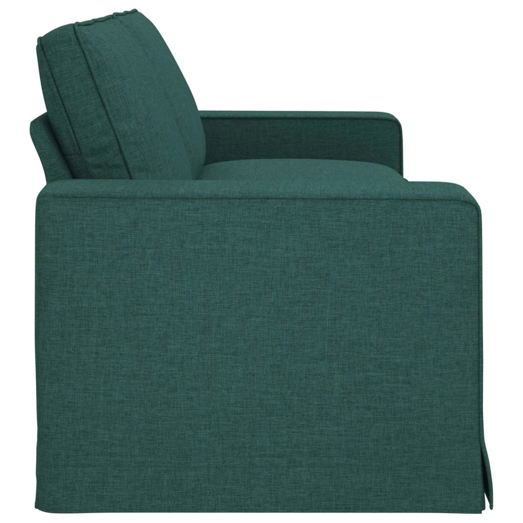 Divano Verde Scuro 222 x 80 x 82 cm Tessuto