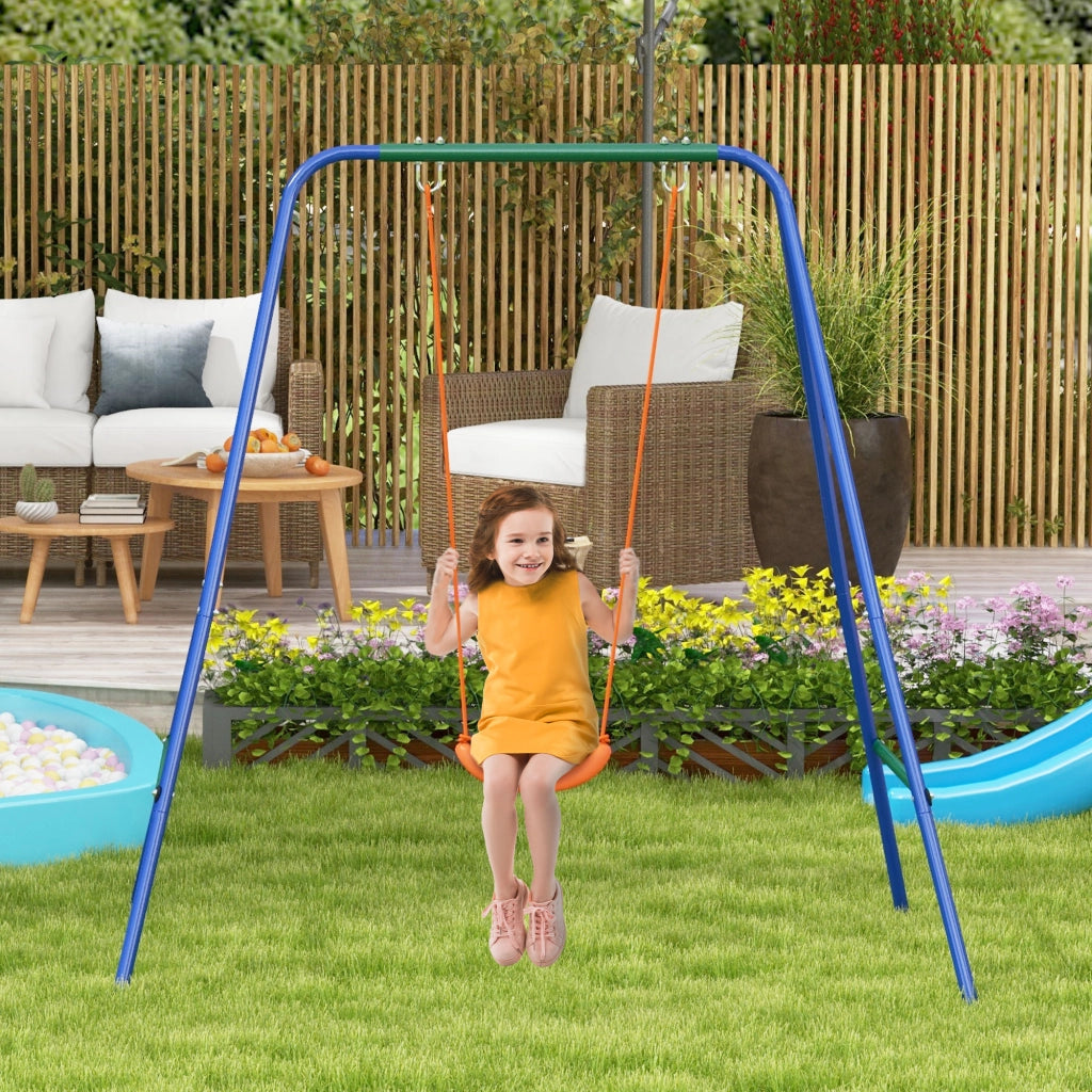 Altalena 2 posti per bambini ¨C Minimal ¨C arancione e blu