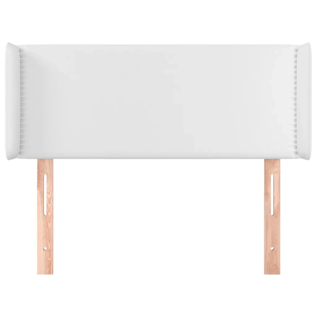 Testiera | Testata ad Orecchio Bianca 103x16x78/88 cm in Similpelle