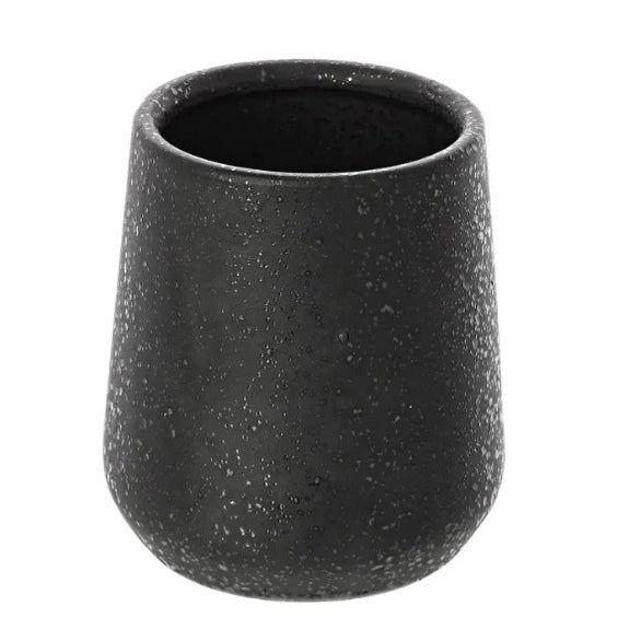 PORTASPAZZOLINI IBIZA IN CERAMICA NERA