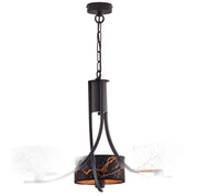 Lampada a sospensione nera rame 3xE27 Arthur Jupiter