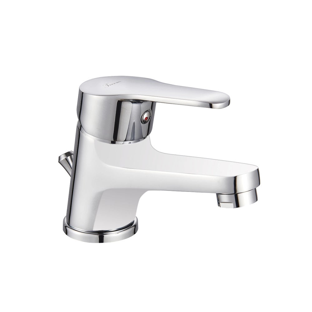 Tecom serie timeless miscelatore per lavabo monocomando finitura cromata lucida