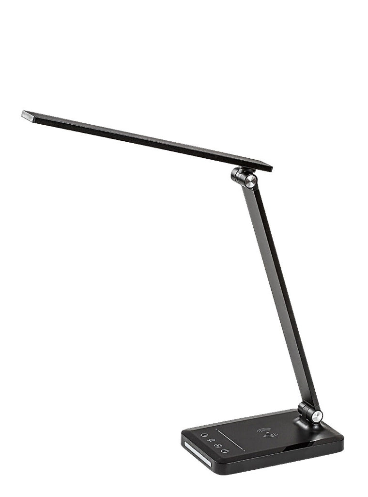 Lampada da scrivania LED nera dimmer USB 5W Rabalux