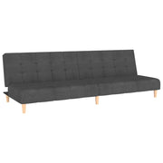 Divano letto | Sof¨¤ letto | Letto singolo a 2 Posti Grigio Scuro in Tessuto