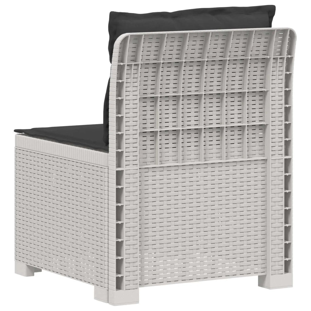 Divano da Giardino a 1 Posto con Cuscini Aspetto Rattan PP 8011805