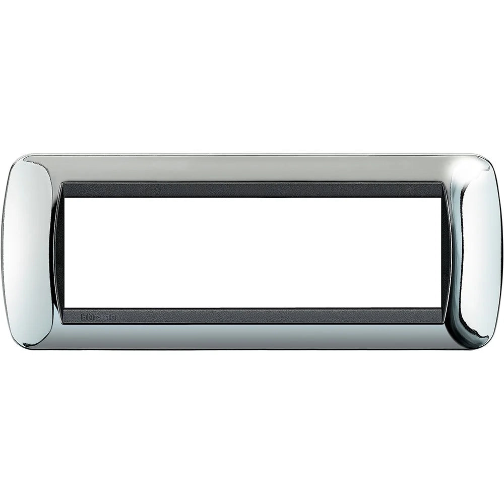 Living Int. - Placca 7 posti cromo lucido - L4807CR