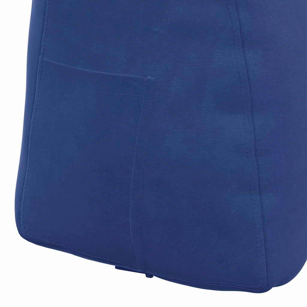 Cuscino per Schiena Blu Polizia 45 x 24 x 50 cm Velluto 42014382
