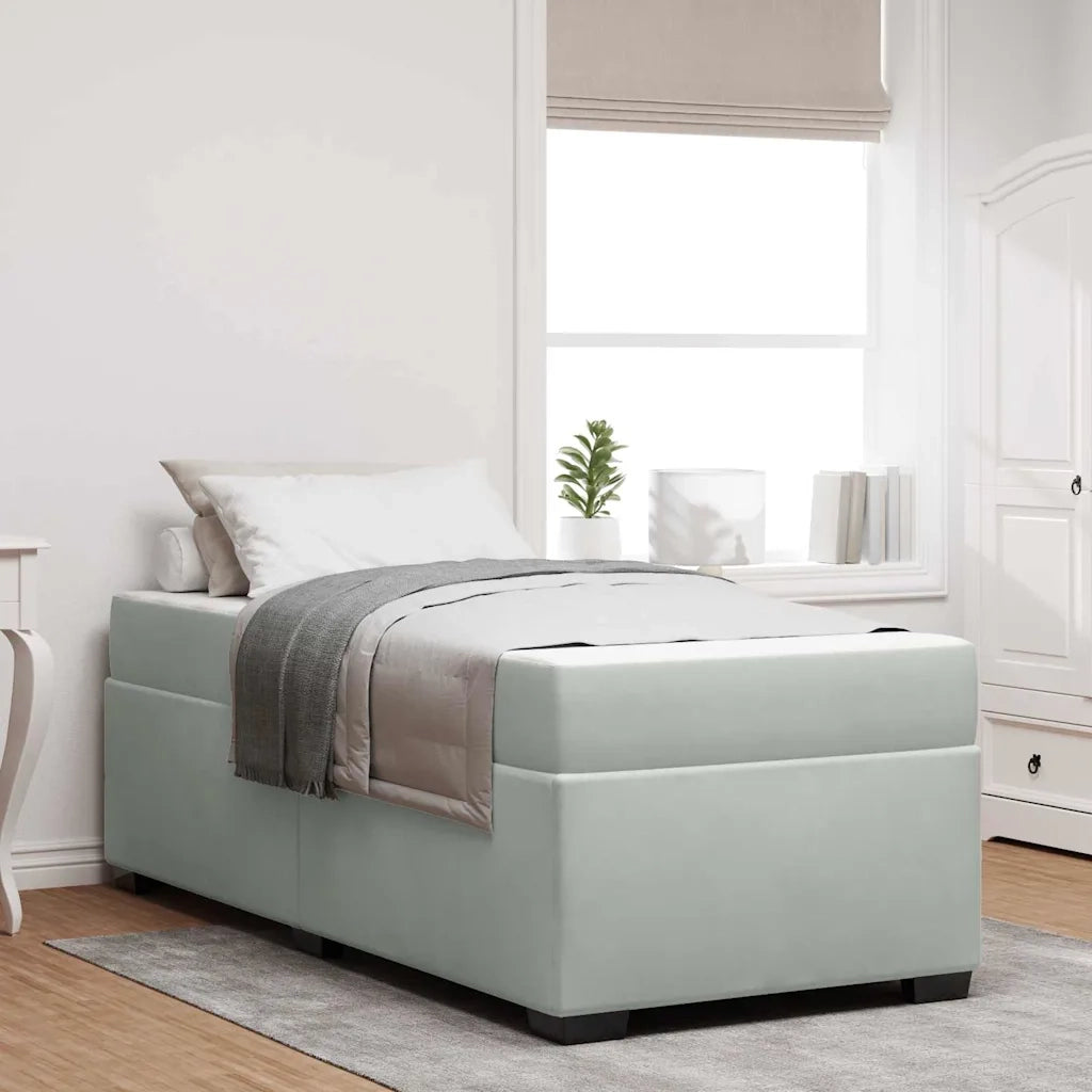 Struttura del letto-Giroletto Grigio chiaro 80 x 200 cm Tessuto 164468