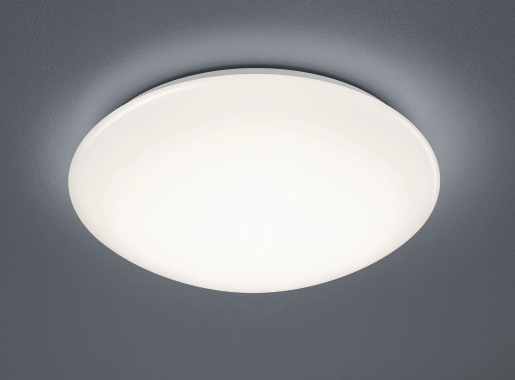 POLLUX PLAFONIERA LED 15W 1500lm, 3000K CON SENSORE DI MOVIMENTO DIFFUSORE METACRILATO BIANCO IP44 D. 37CM