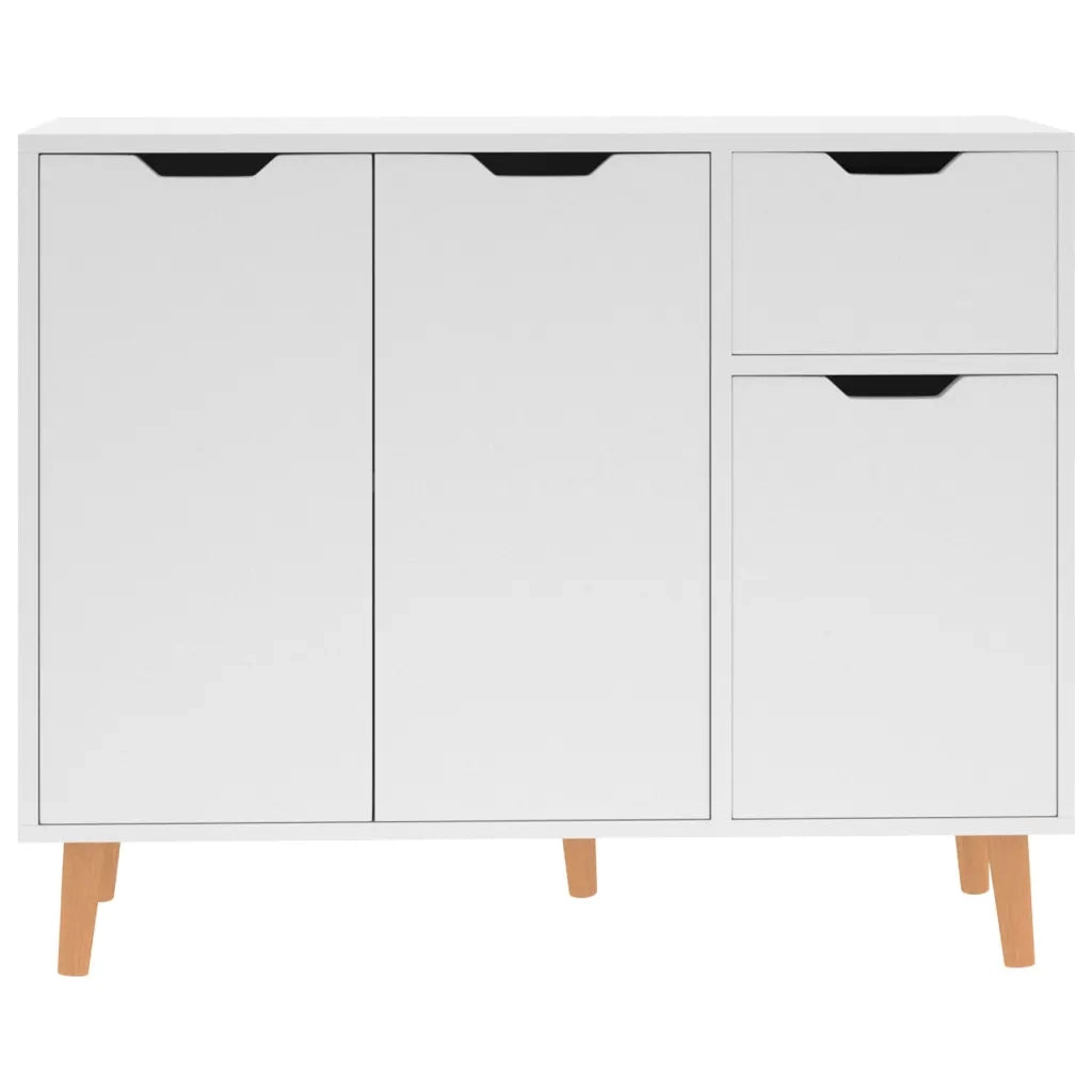 Credenza Bianca 90x30x72 cm in Legno Multistrato 326813
