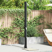 Doccia Solare da Esterno Nero 217 cm PVC e Alluminio 42003408